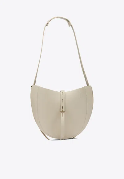Minobossi Leather Shoulder Bag In Sand