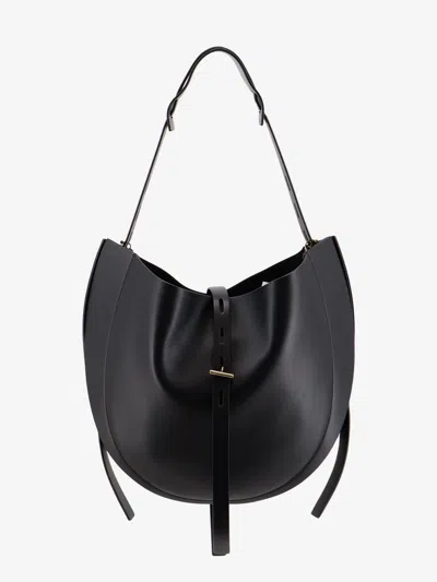Minobossi Liz Leather Crossbody Bag In Black