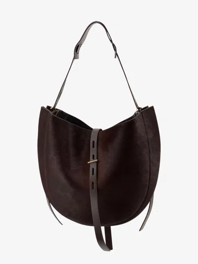 Minobossi Liz Pony Skin Shoulder Bag In Brown