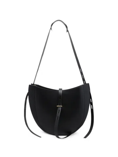 Minobossi Lizzie Leather Cross Body Bag In Black