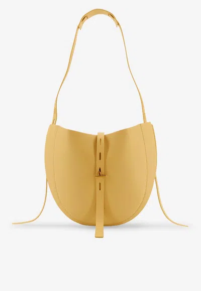 Minobossi Lizzie Leather Crossbody Bag In Green