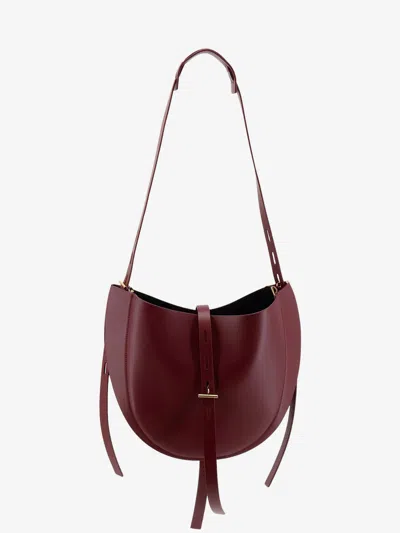 Minobossi Lizzie Leather Crossbody Bag In Red