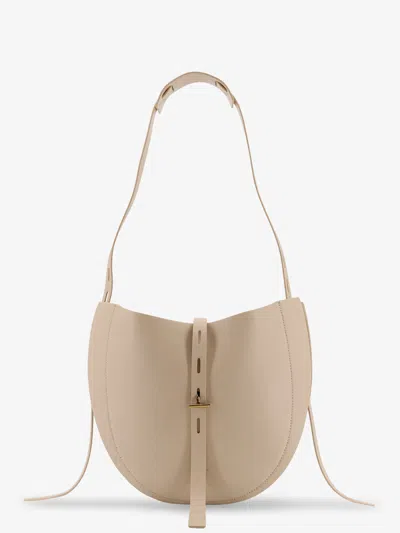 Minobossi Lizzie Leather Crossbody Bag In White