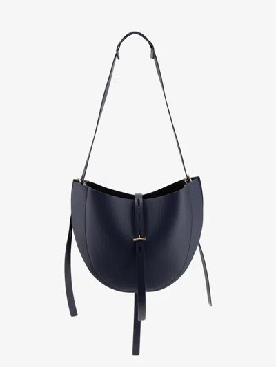 Minobossi Lizzie Leather Shoulder Bag In Blue