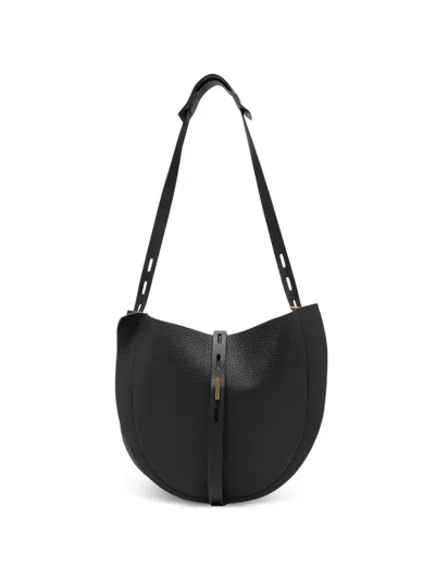 Minobossi Lizzie Textured Shoulder Bag In Black