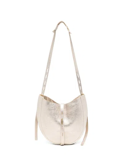 Minobossi Metallic-effect Lizzie Shoulder Bag In Blue