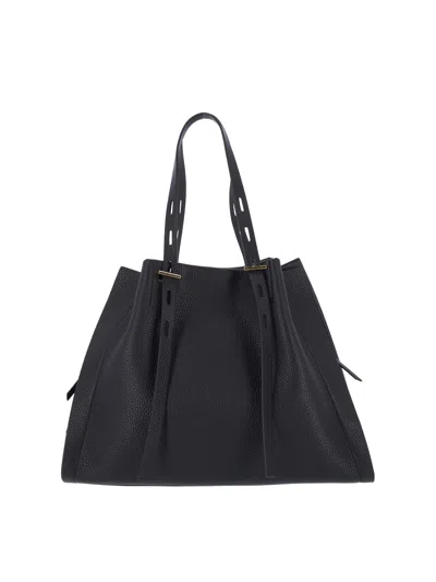 Minobossi Minibossi Mini Leather Crossbody Bag For Women In Black