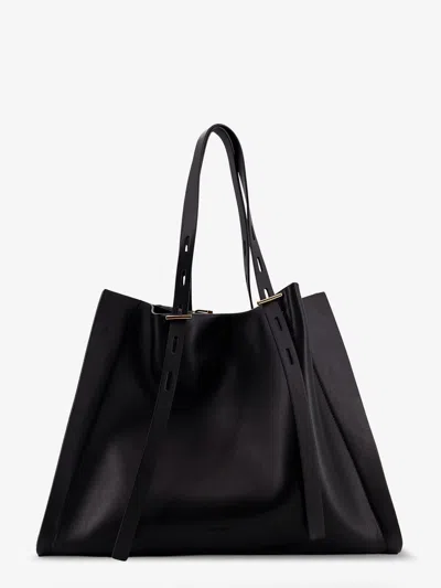 Minobossi Paula Leather Shoulder Bag In Black
