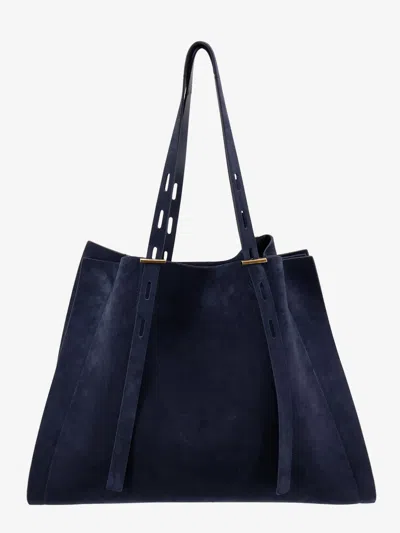 Minobossi Paula Suede Shoulder Bag In Blue