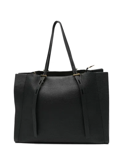 Minobossi Paulina Tote Bag Aus Leder In Black