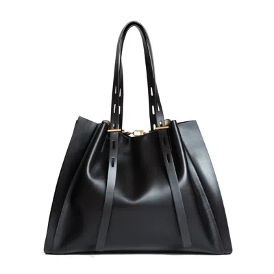 Minobossi Pauola Calfskin Bag In Black