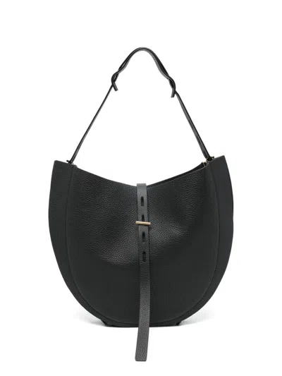 Minobossi Shoulder Bag "liz" With Structured Strap In Black