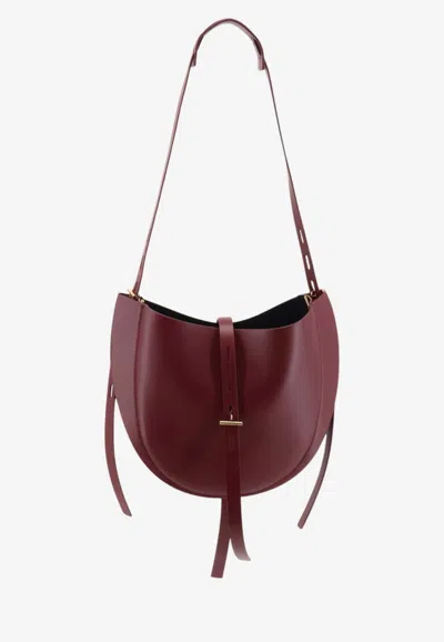 Minobossi Small Lizzie Crossbody Bag In Burgundy