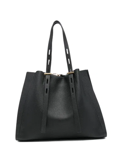 Minobossi Structured Shoulder Bag In Black