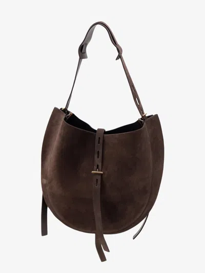 Minobossi Suede Crossbody Bag In Brown