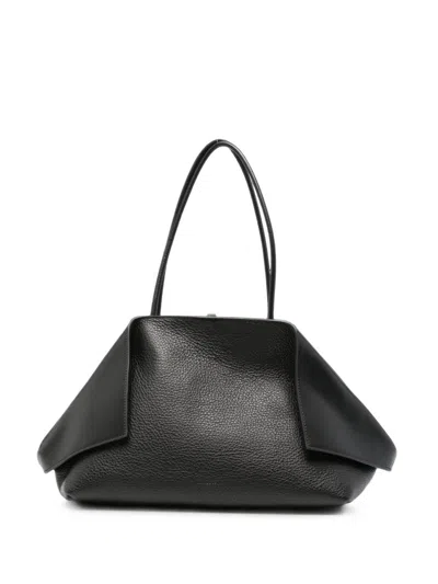 Minobossi Valery Leather Shoulder Bag In Black