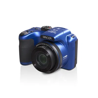 Minolta Mn26z Proshot 20 Mp / 1080p Fhd Bridge Camera W/26x Optical Zoom (purple) In Blue