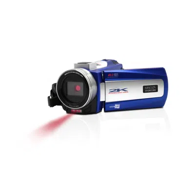 Minolta Mn2k50nv 2.7k Quad Hd / 48 Mp Night Vision Camcorder In Blue