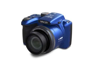 Minolta Mn40z Proshot 20 Mp / 1080p Fhd Bridge Camera W/40x Optical Zoom (black) In Blue