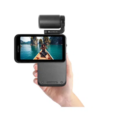 Minolta Mn5kgp1 5k Ultra Hd / 20 Mp Handheld Pocket Camcorder W/motorized Tilting Lens Head In Black