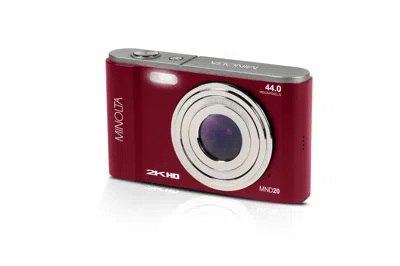 Minolta Mnd20 44 Mp / 2.7k Quad Hd Camera (black) In Red