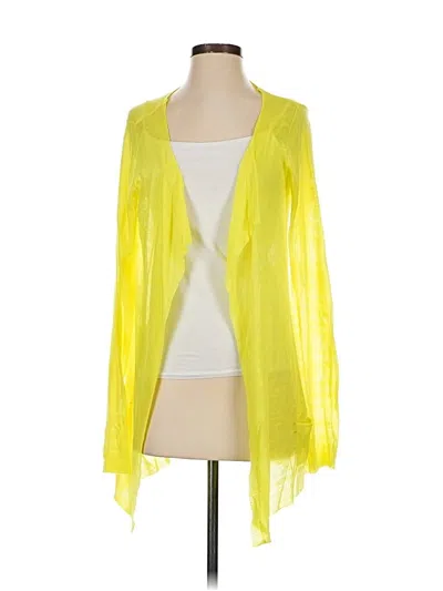 Pre-owned M.i.n.s Cardigan Sweater In Yellow