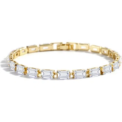 Mint & Lily Baguette Tennis Bracelet In Gold