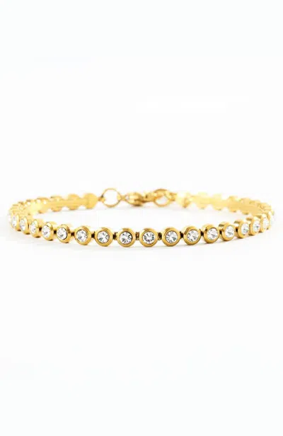 Mint & Lily Bezel Tennis Bracelet In Gold