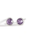 Mint & Lily Birthstone Bezel Studs