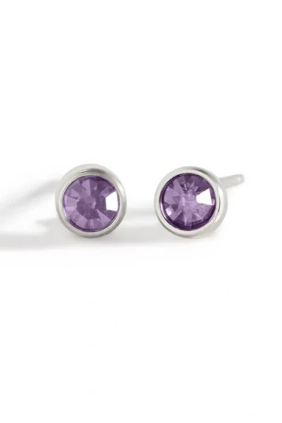 Mint & Lily Birthstone Bezel Studs