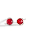 Mint & Lily Birthstone Bezel Studs