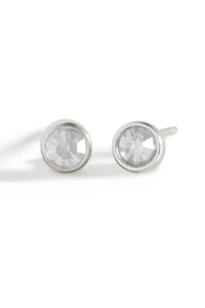 Mint & Lily Birthstone Bezel Studs