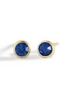 Mint & Lily Birthstone Bezel Studs In Gold