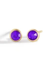 Mint & Lily Birthstone Bezel Studs