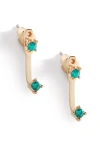 Mint & Lily Birthstone Drop Ear Jacket Earrings