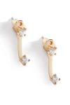Mint & Lily Birthstone Drop Ear Jacket Earrings