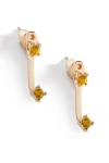 Mint & Lily Birthstone Drop Ear Jacket Earrings