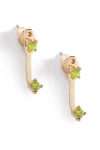 Mint & Lily Birthstone Drop Ear Jacket Earrings