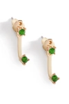 Mint & Lily Birthstone Drop Ear Jacket Earrings