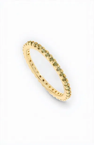 Mint & Lily Birthstone Eternity Stacking Ring In Gold