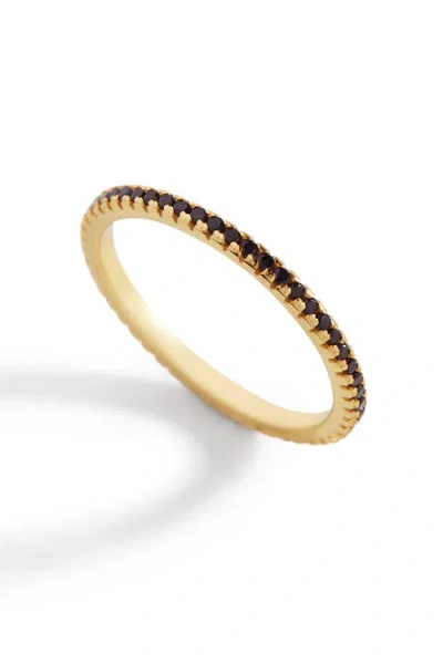 Mint & Lily Black Diamond Eternity Stacking Ring