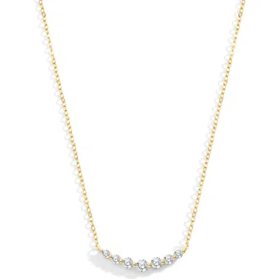 Mint & Lily Classic Arc Diamond Necklace In Gold