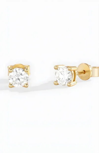 Mint & Lily Classic Cubic Zirconia Stud Earrings In Gold