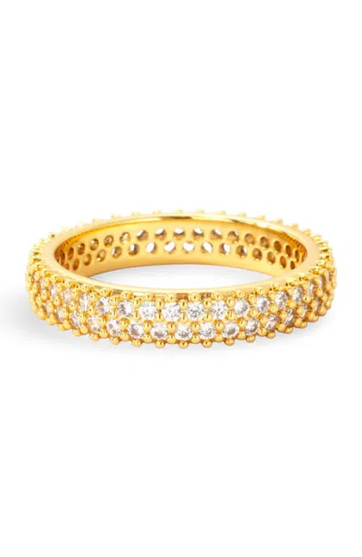 Mint & Lily Classic Pave Band In Gold