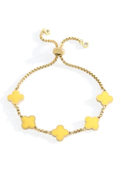 Mint & Lily Clover Enamel Bracelet
