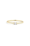 Mint & Lily Dainty Baguette Diamond Stacking Ring In Gold
