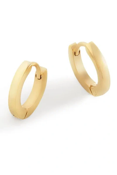 Mint & Lily Dainty Huggie Hoop Earrings In Gold