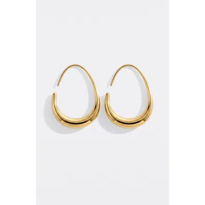 Mint & Lily Fluid Hoop Earrings In Gold