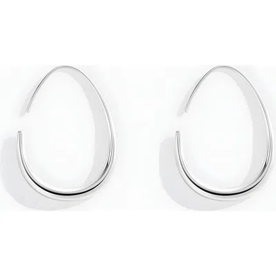 Mint & Lily Fluid Hoop Earrings In Purple