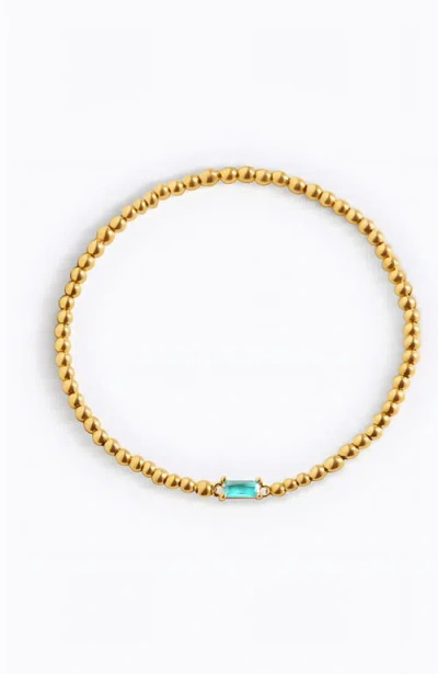 Mint & Lily Gold Beaded Birthstone Bracelet